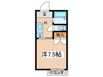 間取図 クロノス南矢名１番館