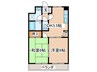ア－ビスＳＷ 2DKの間取り
