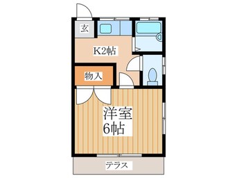 間取図 金子コ－ポ５１号