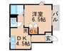 ファミ―ユ金町 1DKの間取り