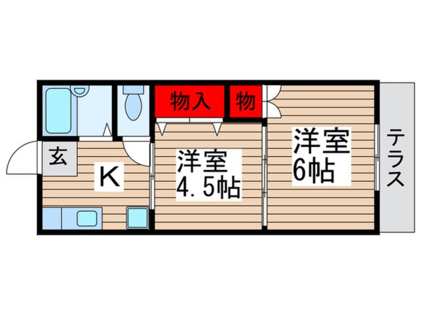 間取図 ジュネパレス松戸第９３