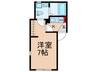 Ｌｏａｃｈ新板橋 1Kの間取り
