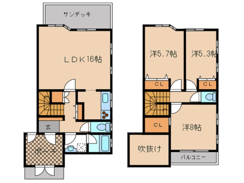 間取図 サウスヒルズあざみ野