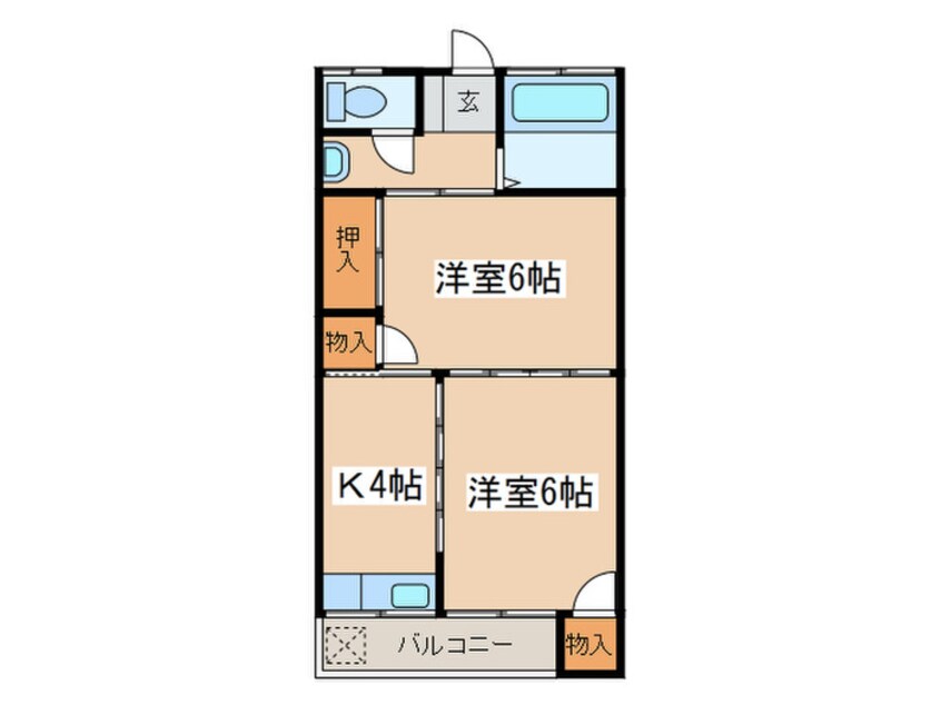 間取図 コーポ扇荘