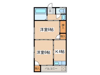 間取図 コーポ扇荘