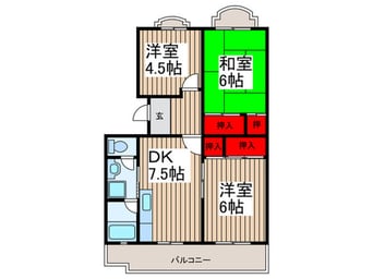 間取図 ドルチェ朝霞台