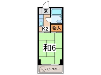 間取図 コ－ポびんご