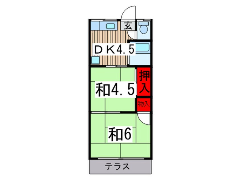 間取図 コ－ポ北斗