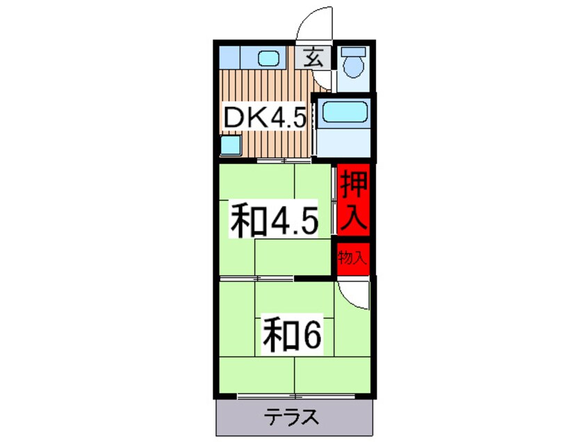 間取図 コ－ポ北斗