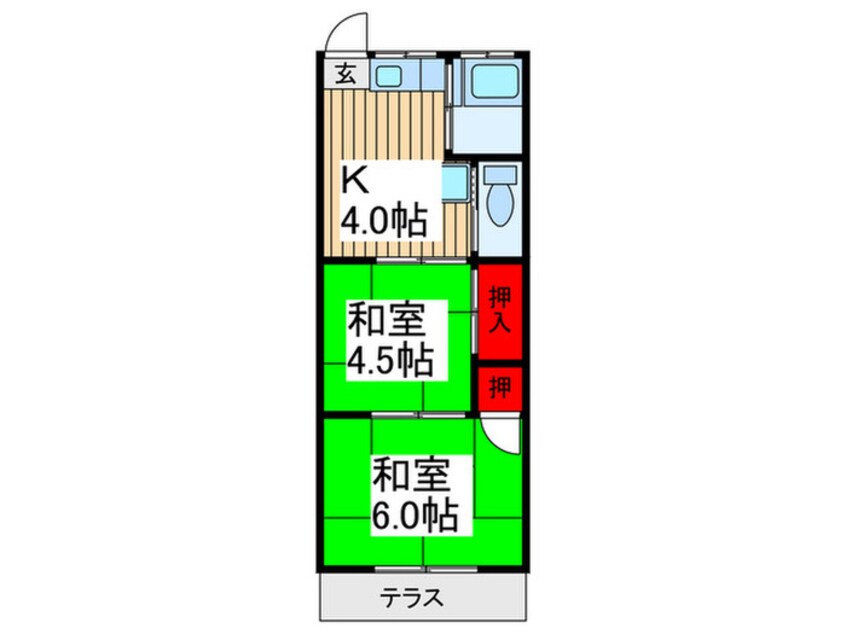 間取図 タキシマハイツＡ