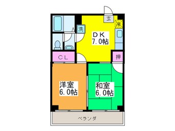 間取図 スタ－ライトシティコモネ