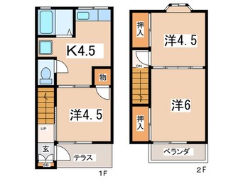 間取図 ラフォ－レ湘南　Ｄ