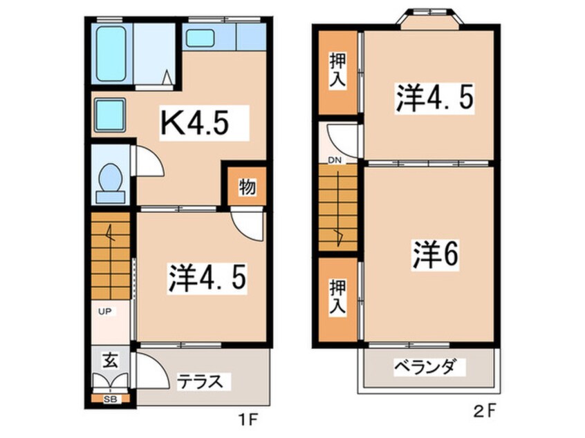 間取図 ラフォ－レ湘南　Ｄ
