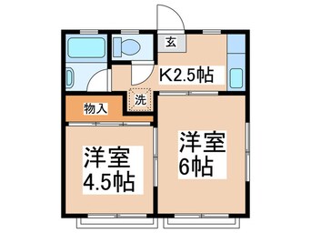 間取図 カルム大倉山