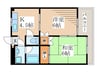 カーサ　柚木 2Kの間取り