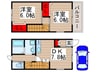 メゾンウエスト 2DKの間取り