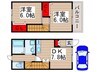 メゾンウエスト 2DKの間取り