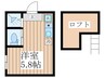 リージェンシー武蔵関 1Rの間取り