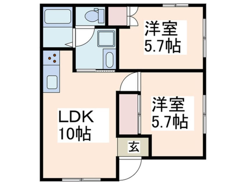 間取図 フラワーハイツ