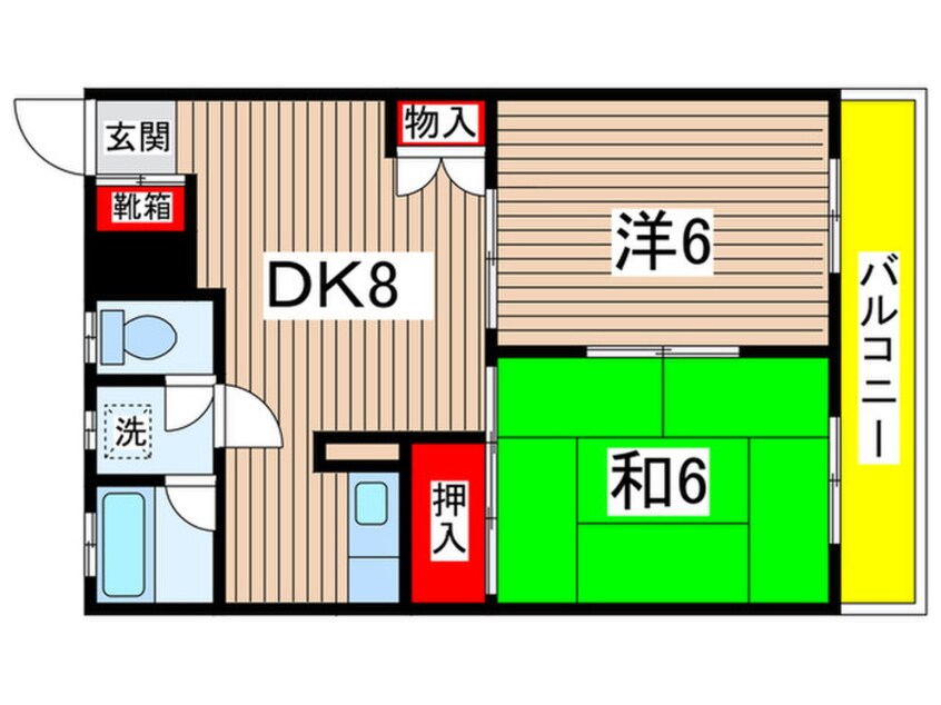 間取図 パークハイツＮＡＮＡ