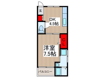 間取図 コーポ誠