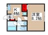 フォレストハウス八千代 1Kの間取り