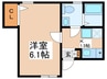 Eze四ツ木 1Kの間取り