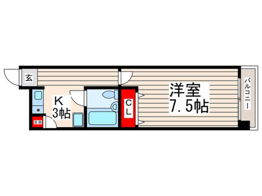 間取図 グランシャルム葛西