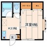 シャトウ登喜 1Kの間取り