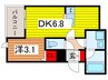 Ｒｉｓｅ浦和前地 1DKの間取り