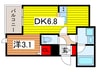 Ｒｉｓｅ浦和前地 1DKの間取り