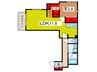 Ｒｉｓｅ浦和前地 1LDK+Sの間取り