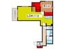 Ｒｉｓｅ浦和前地 1LDKの間取り