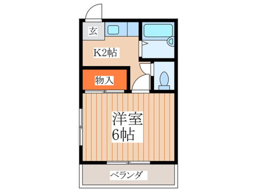 間取図 金子コ－ポ62号