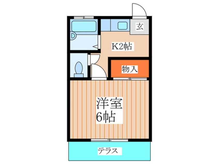 間取図 金子コ－ポ62号