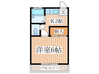 間取図 金子コ－ポ62号