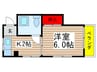 吉田ハイツ 1Kの間取り