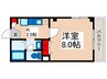 プリンセス 1Kの間取り