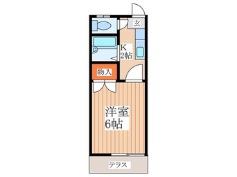 間取図 金子コ－ポ 50号