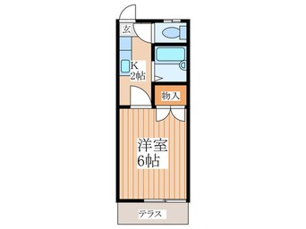 間取図 金子コ－ポ 50号