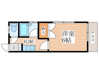 間取図 金子コ－ポ 50号