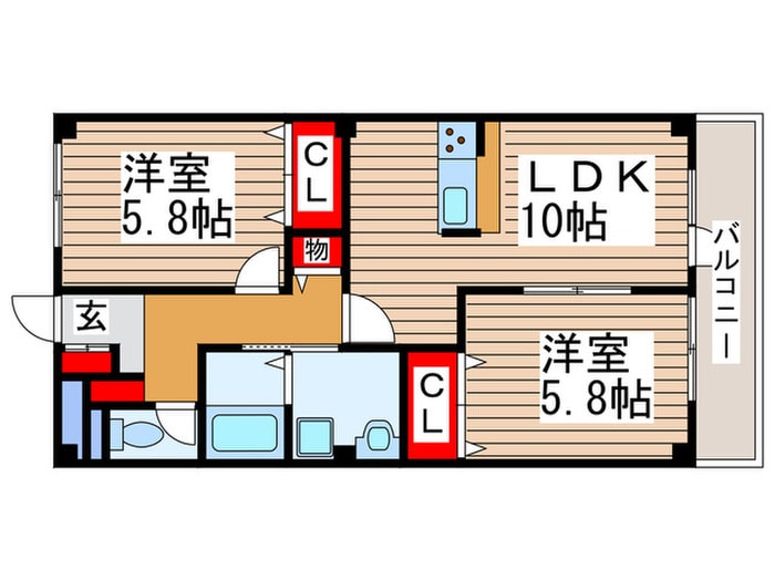 間取り図 プロスペールＥ・ＮＯ．１１