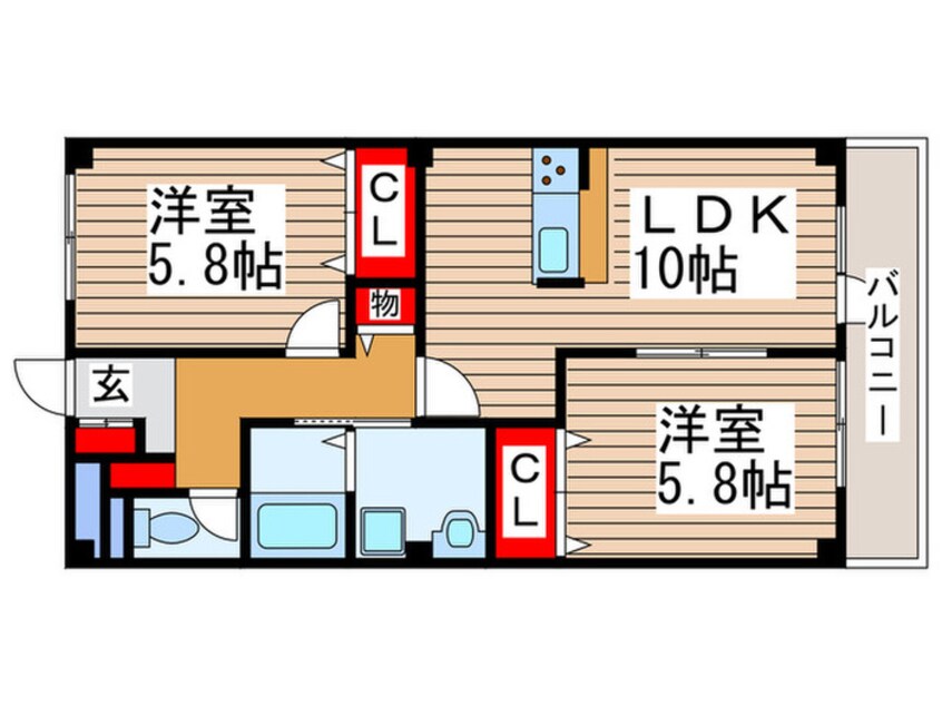 間取図 プロスペールＥ・ＮＯ．１１