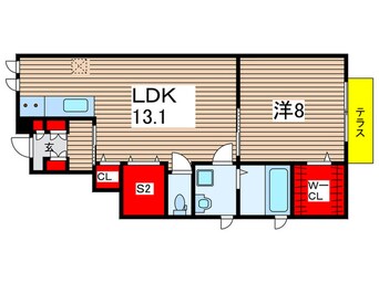 間取図 パルティール東習志野