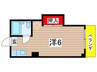 コ－ポタマ 1Rの間取り