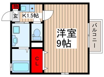 間取図 グリーンヒル藤崎Ⅱ