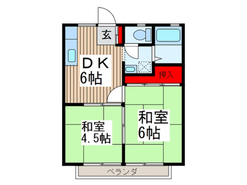 間取図 けやきハイツ