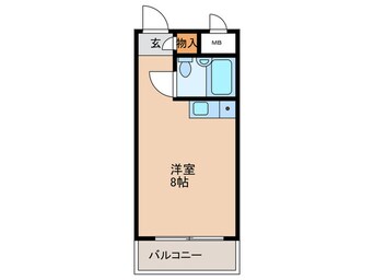 間取図 スカイコ－ト下北沢(204)