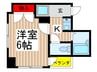 スクエア本八幡 1Kの間取り