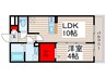 リビエラ 1LDKの間取り